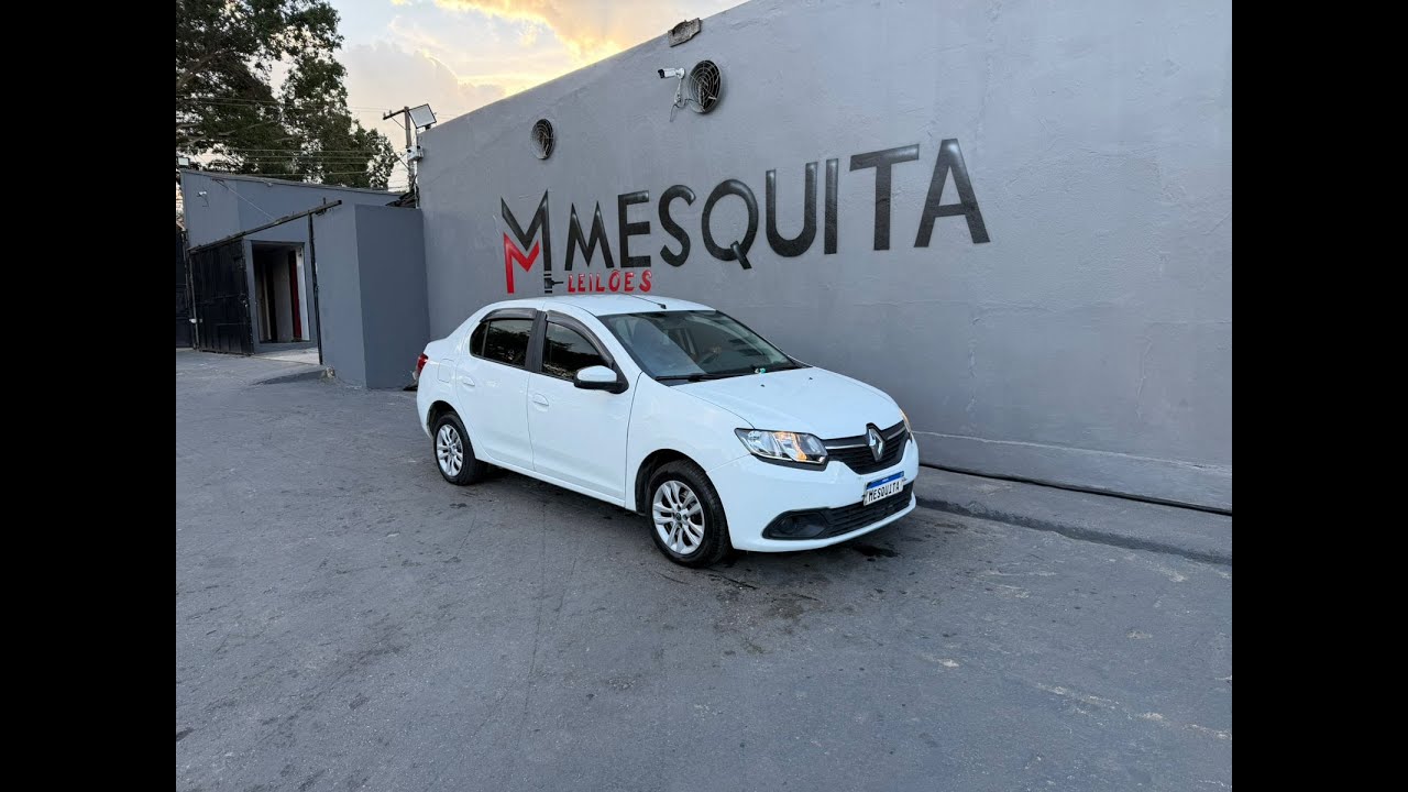 LEILÃO DE VEÍCULOS - RENAULT LOGAN EXP SCE 1.6 2018 - BRANCA - FLEX