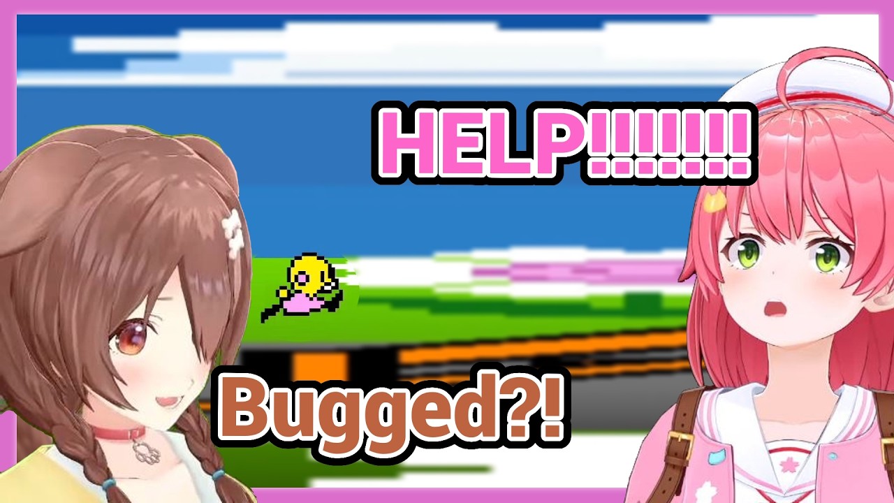 Miko and Korone React to the " Bugged FLASH" Part in Rhythm Heaven and They're Just So Hilarious