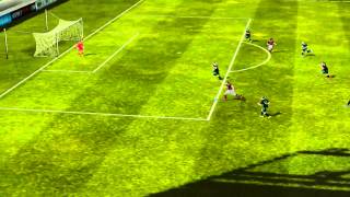 I shot through goal net WTF Fifa 14 Ios