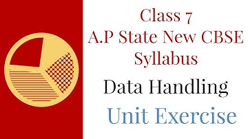 Data Handling - Unit Exercise - Class VII || A.P State New Syllabus