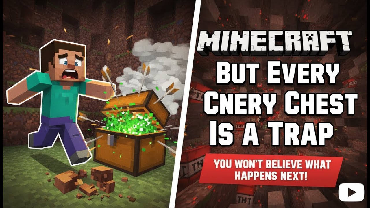 Minecraft But Every Chest Is a Trap