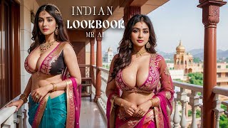 [4K] Ai Art Indian Lookbook Girl Al Art Video - Balcony