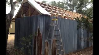 Building a Barn with my Dad in Blanco, Texas