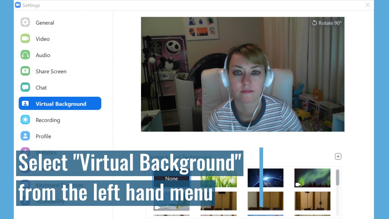 Zoom Virtual Background tutorial