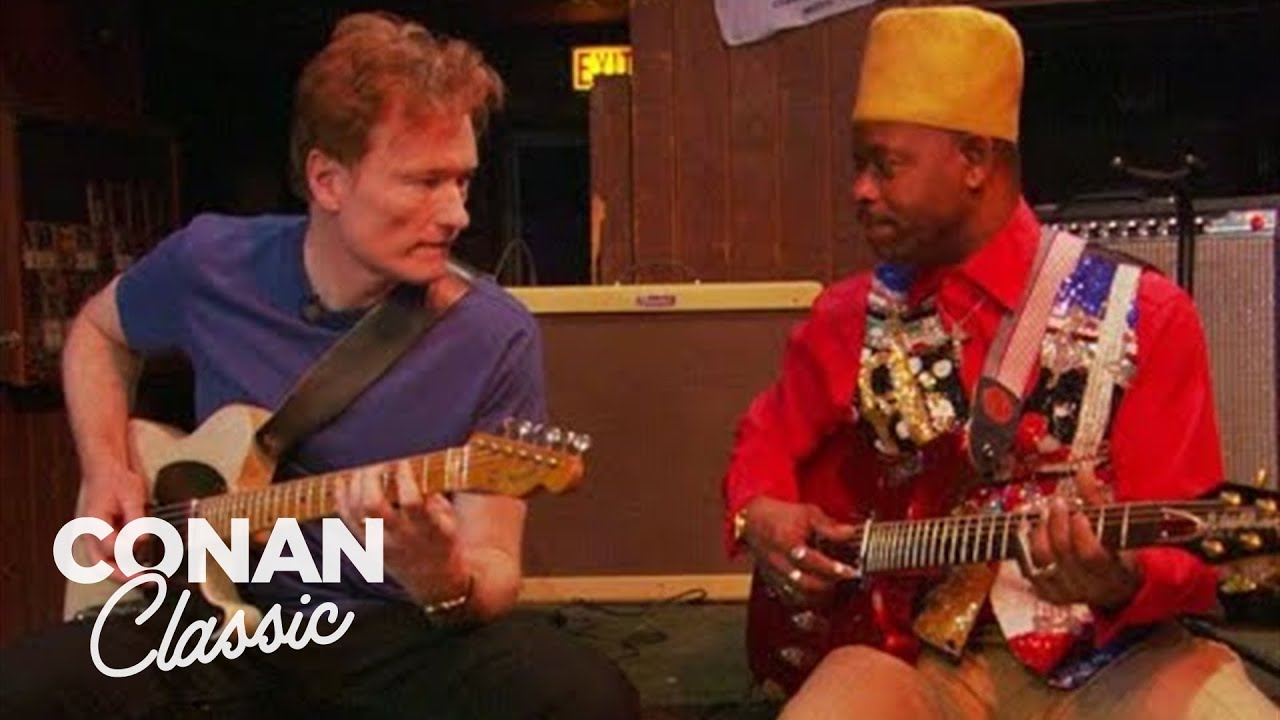 Конан играет блюз с Lil' Ed | Поздняя ночь с Конаном О’Брайеном