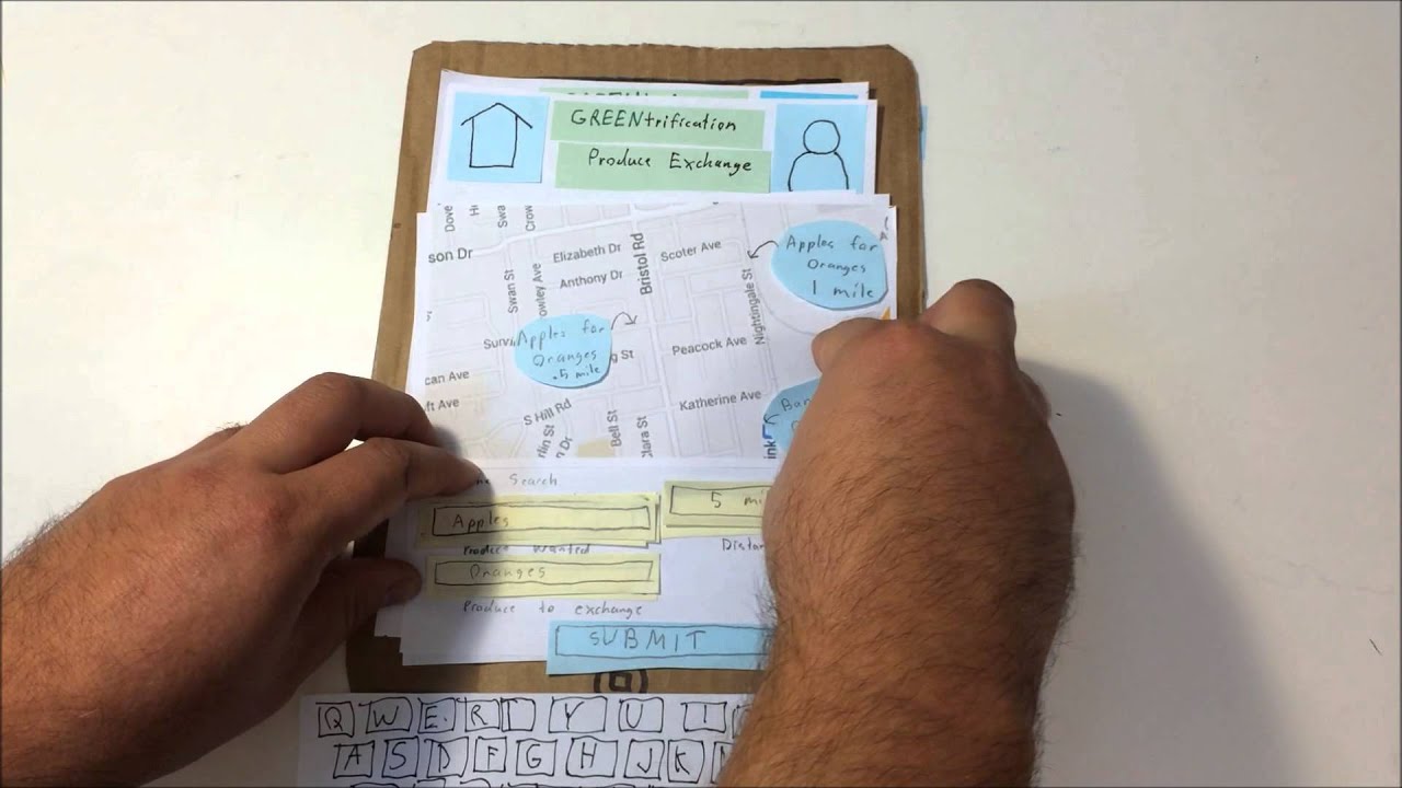 GREENtrification App: Tablet Paper Prototype Video