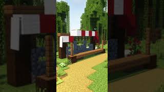 Upgraded Market Stall Minecraft|minecraft|#shorts #minecraft