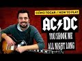 Cómo tocar YOU SHOOK ME ALL NIGHT LONG de AC/DC Tutorial de Guitarra + SOLO | Marcos García