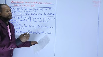 Advanced Auditing and Assurance - April 2022 - Q4