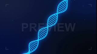 Blue Dna Strand Slow Motion Stock Motion Graphics