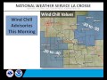Dangerous Cold Tonight-Wednesday Morning