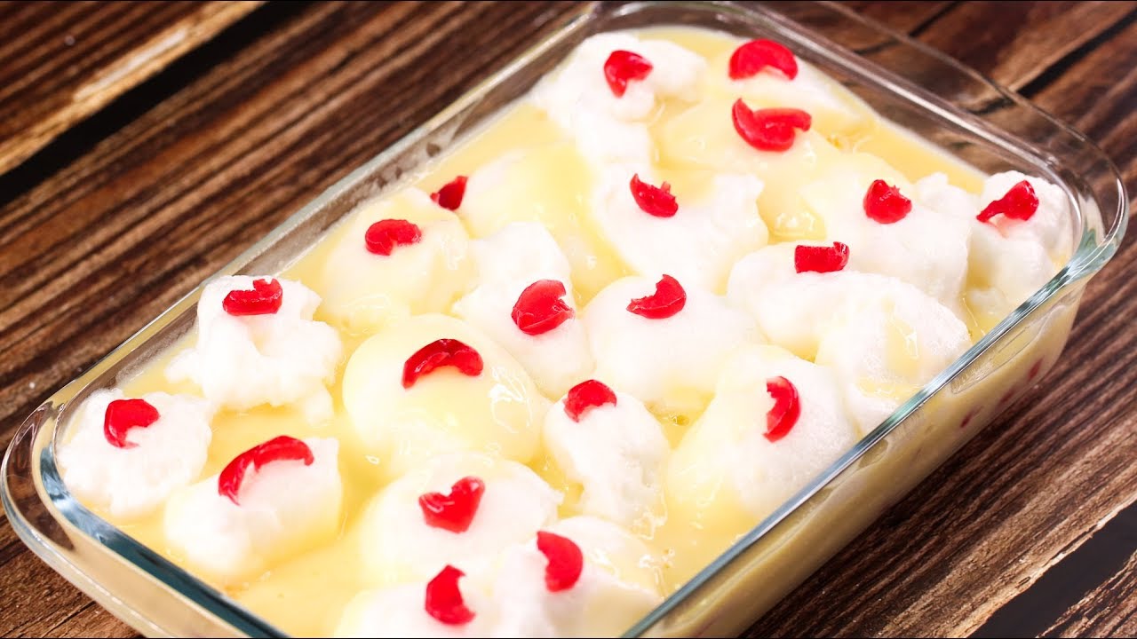 SNOWBALL CUSTARD RECIPE l N'OVEN FOODS YouTube
