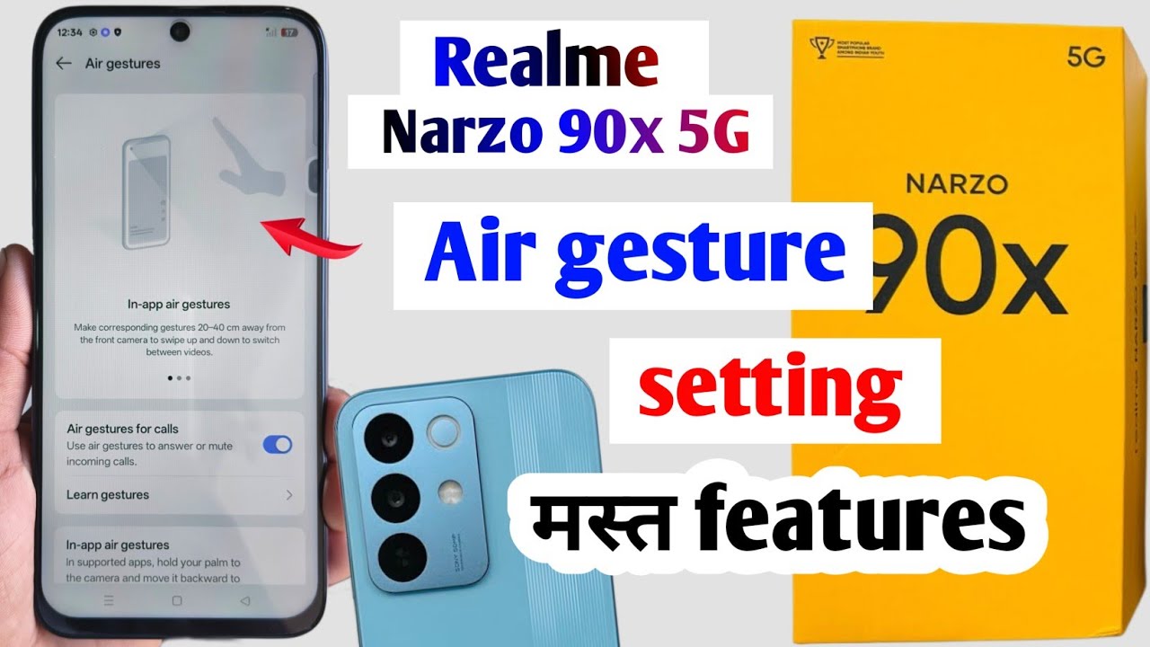 Realme narzo 90x 5g Air gestures setting | realme narzo 90x 5g Air gestures features 