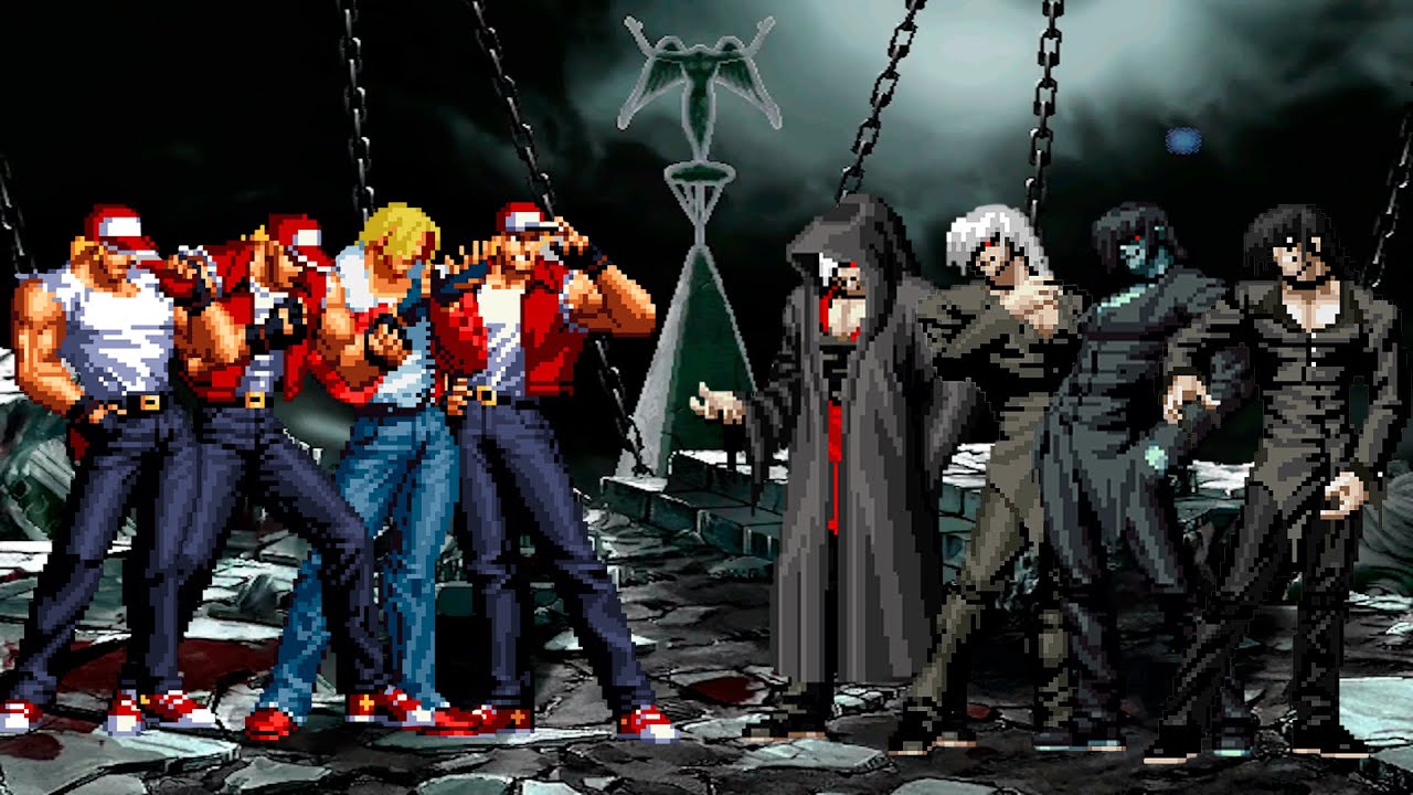 [KOF Mugen] Terry Bogard Team vs Element Team - YouTube