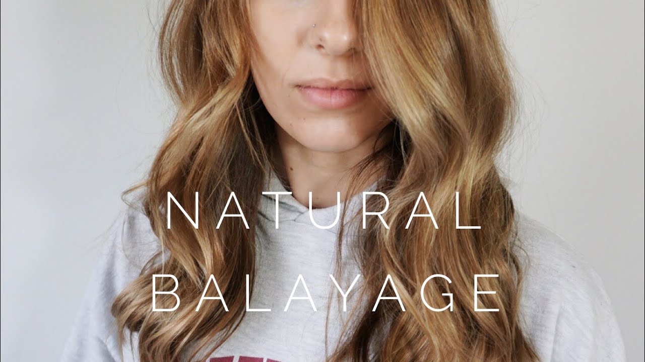 balayage natural hair blonde