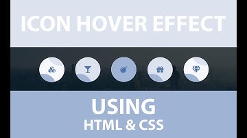 Pure CSS Sliding Icon hover effects Using HTML and CSS - Icon Hover Effect
