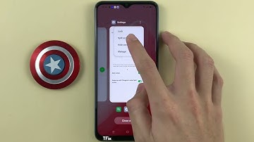 Split screen in recent apps section on OPPO A17 Android 12