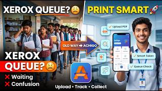 No More Xerox Queue 😲 | Achigo Smart College Printing App 🚀 | Upload • Track • Collect screenshot 1
