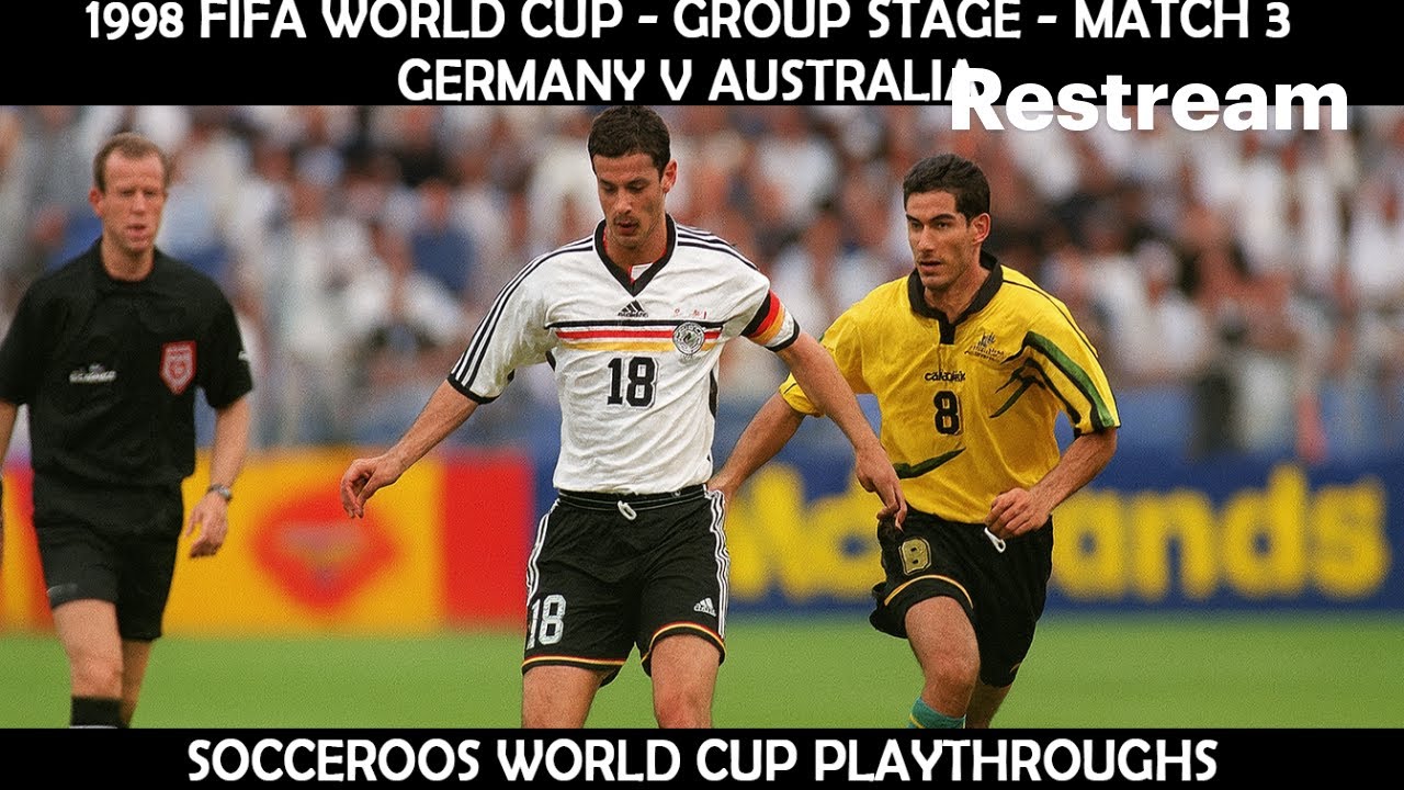 FIFA World Cup playthrough - 1998 Group Stage Match 3 - Germany v Australia