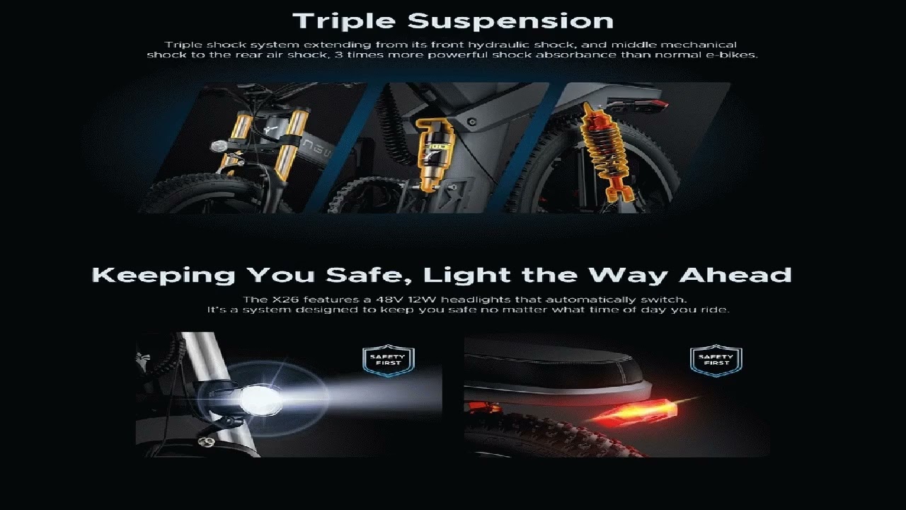 ENGWE X26 Electric Bike 19.2A Battery - Grey Best Price Offer