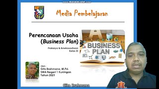 Perencanaan Usaha (Business Plan) | Prakarya & Kewirausahaan SMA Kelas XI