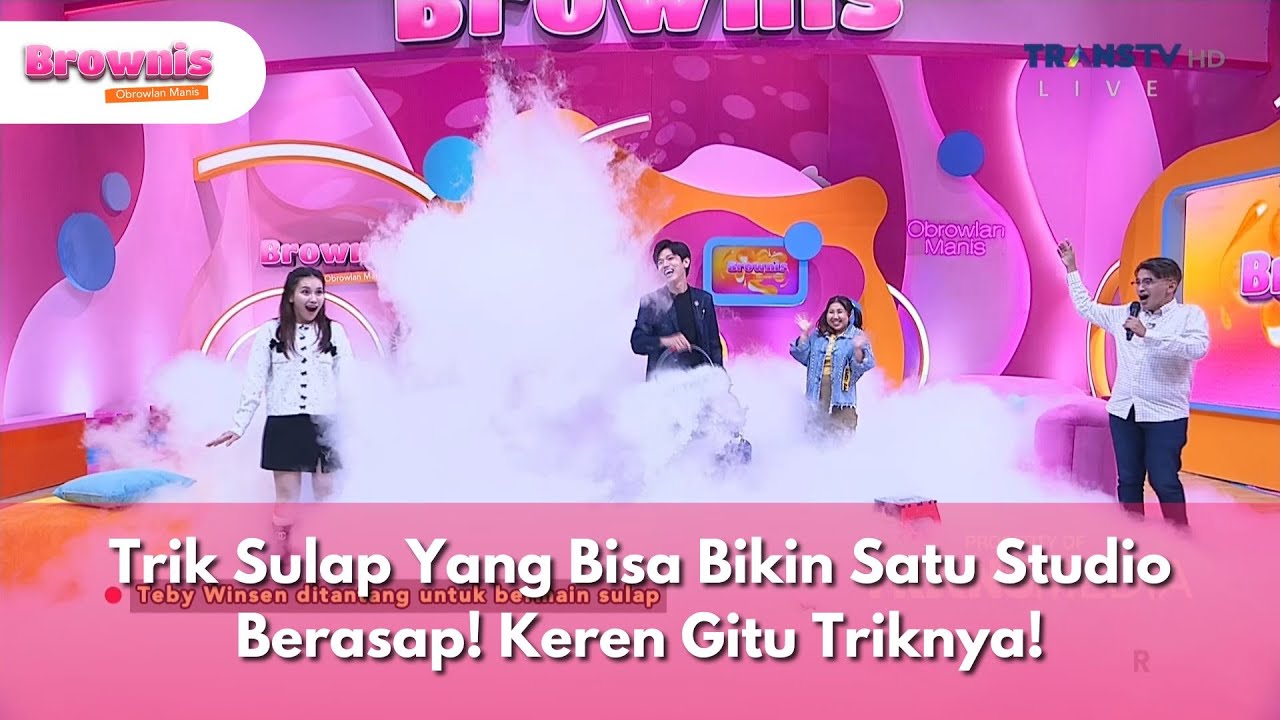 Trik Sulap Yang Bisa Bikin Satu Studio Berasap! Keren Gitu Triknya! - BROWNIS (28/5/25) P2