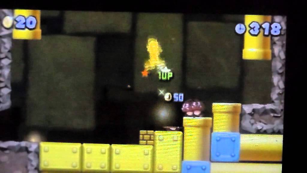 New super mario bros 2-Monde 2 niveaux 4 avoir plein de piece