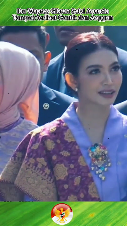 Vice President Gibran's mother, Selvi Ananda, looks beautiful and elegant #selviananda #gibran #s...