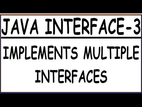IMPLEMENTS MULTIPLE INTERFACE IN JAVA | INTERFACE-3 - YouTube