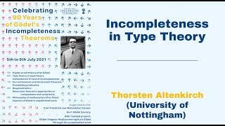 Thorsten Altenkirch - Incompleteness in Type Theory (Gödel Conference)
This talk is part of the Celebrating 90 Years of Gödels Incompleteness Theorems conference, organized by the Carl-Friedrich-von-Weizsäcker Center, the Kurt Gödel Society and the ERC-funded project Gödel Enigma.
Divided into nine workshops, Altenkirchs talk was part of the Type Theory in Type Theory section.
To learn more about the conference and speakers, click here:
https://bit.ly/3iuV5FI Thorsten Altenkirch - Incompleteness in Type Theory (Gödel Conference)