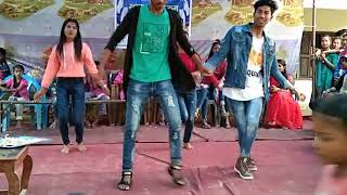 School program hindi bhojpuri mix song dance (krishna tharu)