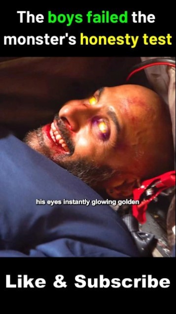 The boys failed the monster's honesty test #shorts