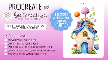 Digital Paint by Number PBN Kits & Procreate - Tutorial 3 - "Magical" Blending Tips & Tricks - Zen