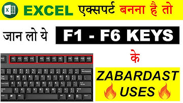 Excel Shortcut Keys F1 to F6 | Quick Tips to Work Faster in Excel