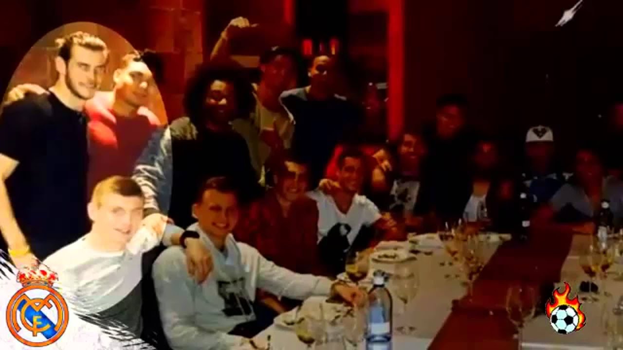Cena del Real Madrid para celebrar el cumpleaños de algunos jugadores 2016