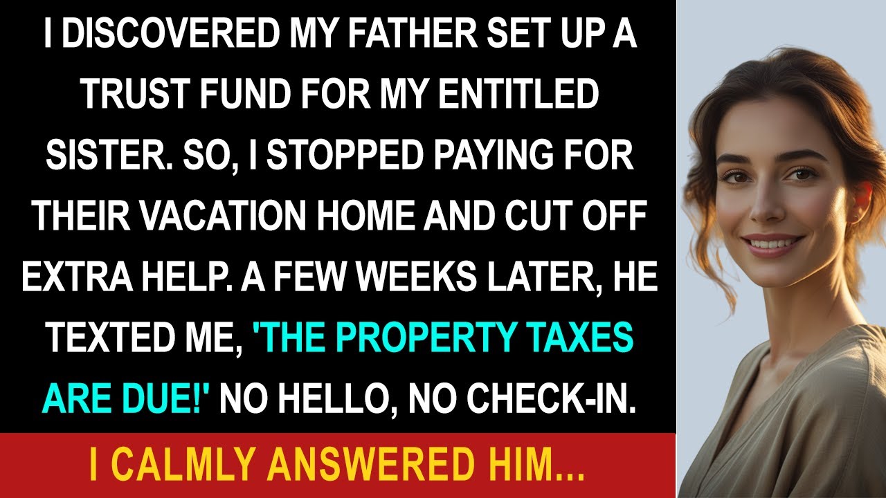 My Father Created a Trust Fund Just for My Entitled Sister, I Stopped Paying for Their Vacation Home