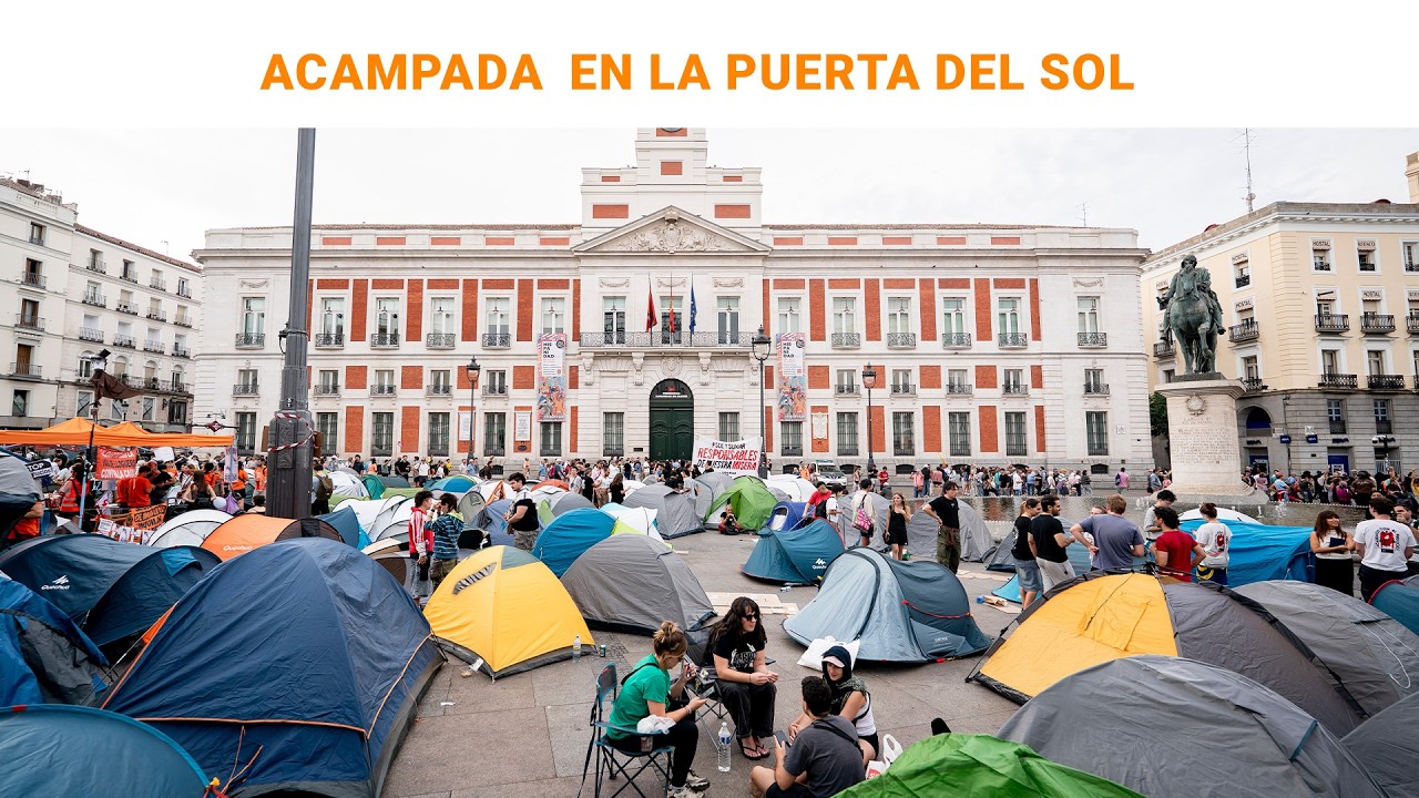 Miniatura del vídeo de RTVE Noticias sobre la acampada en la Puerta del Sol