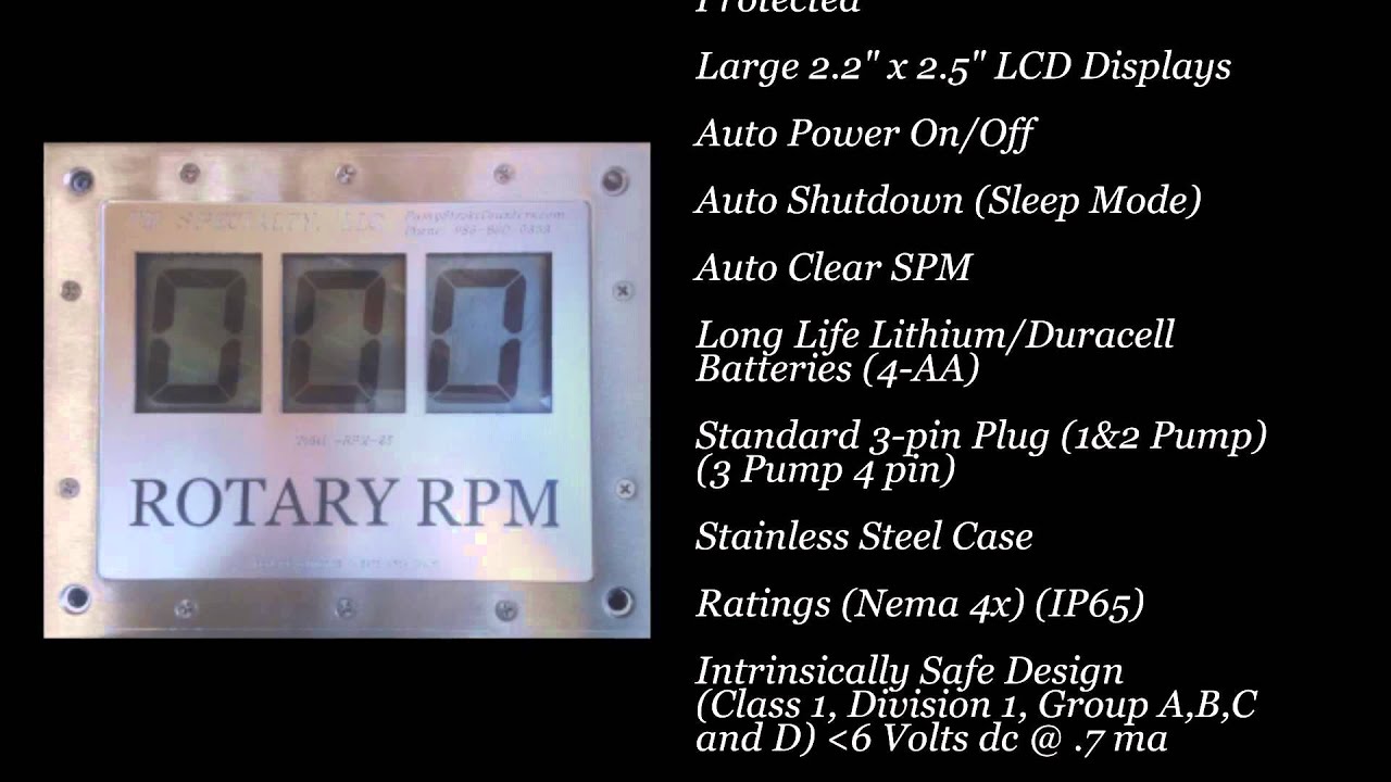 Rotary RPM Meter YouTube