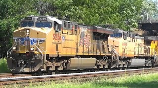 UP 5256 West Leads a Z-Train, Galesburg, IL, 8/28/2019