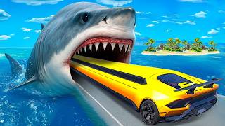 Une Lambo Peut-Elle Passer Sur Un Mégalodon Géant Dans Gta 5 ? - Expérience Gta 5