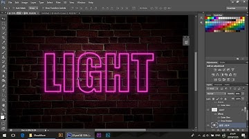 Photoshop Tutorial | How to make the Neon Lights font effect | Pikbest.com