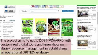 DOST PCAARRD E-Library