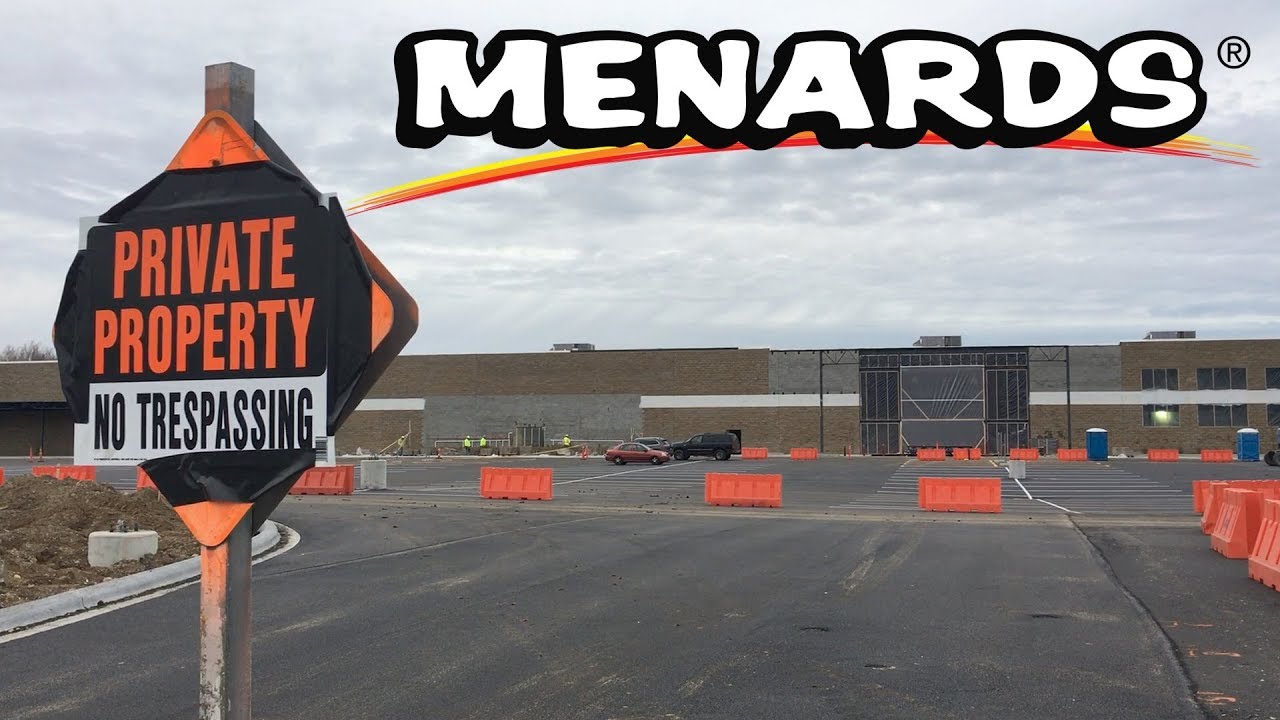 STRIPES! Menards Costruction Update New Philadelphia Ohio December 15 2018 YouTube