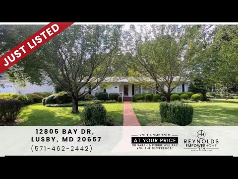 12805 Bay Drive, Lusby, MD home video tour