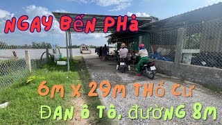 MS1771: 6M x 29M THỔ CƯ NGAY BẾN PHÀ GIÁ RẺ XÃ PHÚ THẠNH | KHOA NHÀ ĐẤT TIỀN GIANG