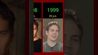 Paul Walker evolution : 1 pic per year !