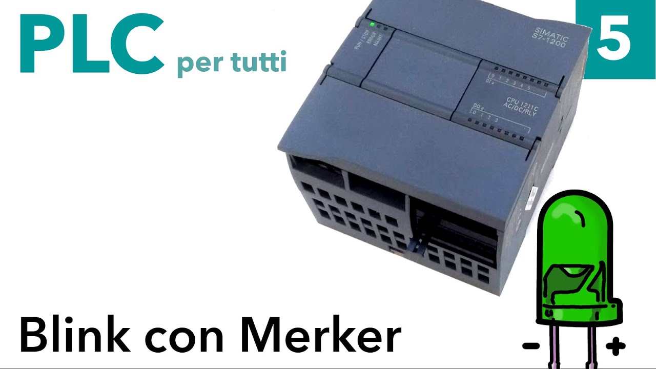 Blink con Merker di Sistema su PLC Siemens S7-1200 - PLC per tutti video 5