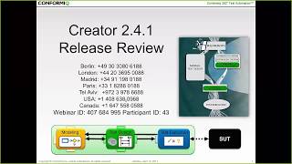 Conformiq Creator 2.4.1 Release Webinar