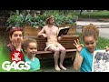 Kid Draws Nude Model!!