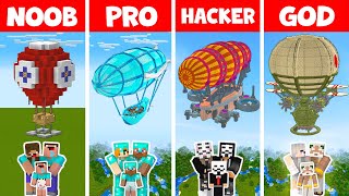 Minecraft NOOB vs PRO vs HACKER vs GOD - FAMILY AIRSHIP HOUSE BUILD CHALLENGE by Scorpy 3,571 views 1 month ago 35 minutes